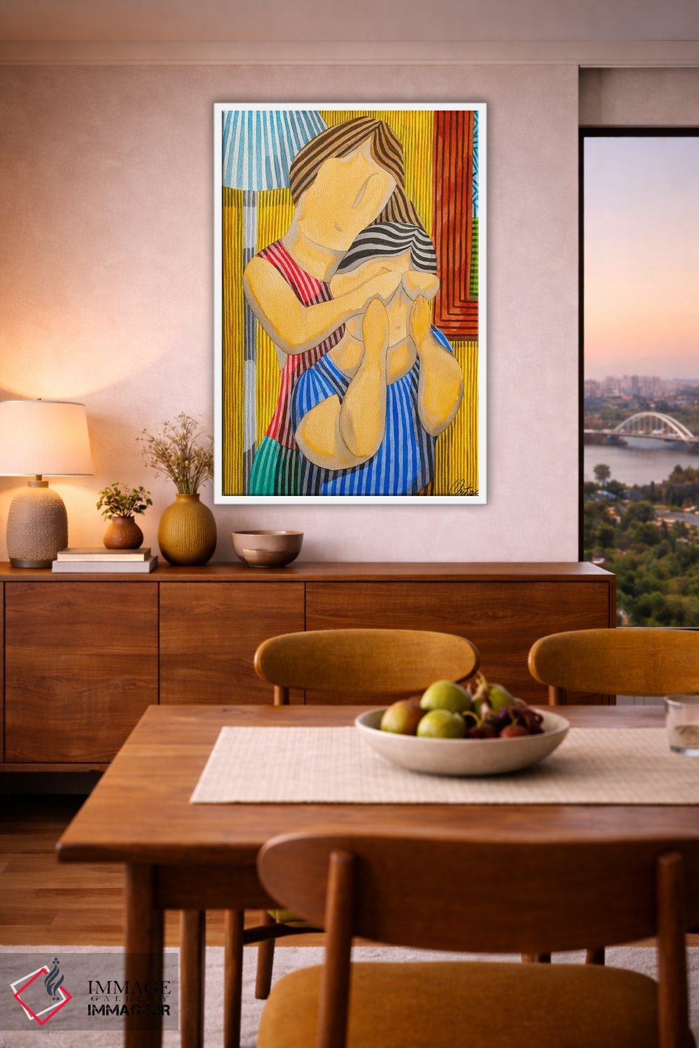 تابلو دکوراتیو یک زوج اثر خاویر اورتاس - D6W