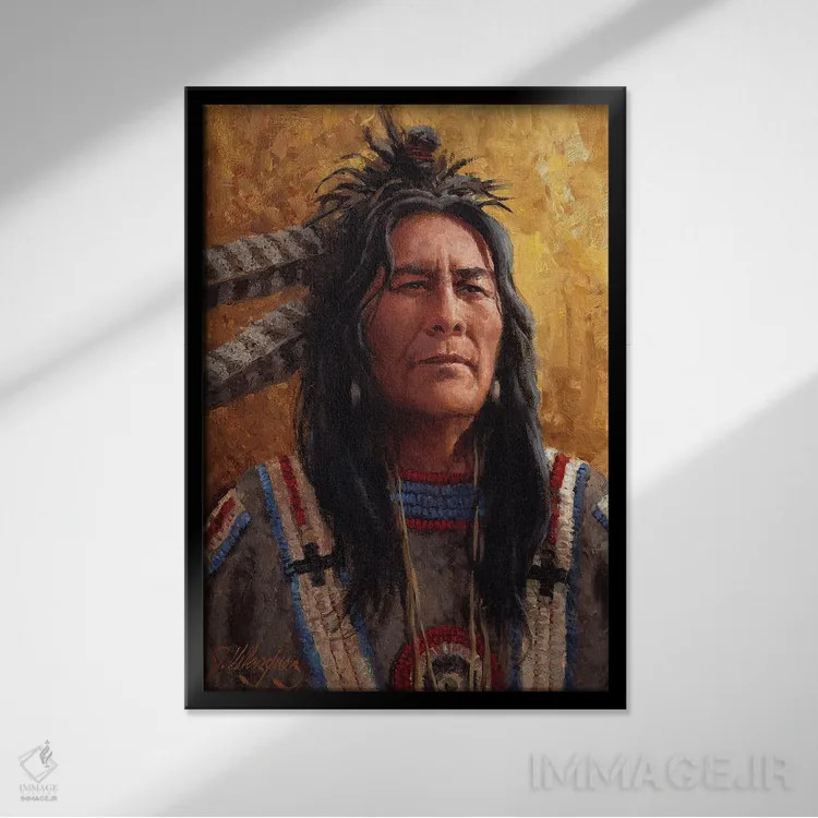 تابلو دکوراتیو حکمت جغد اثر جو ولاسکز - نمای قابدار مشکی