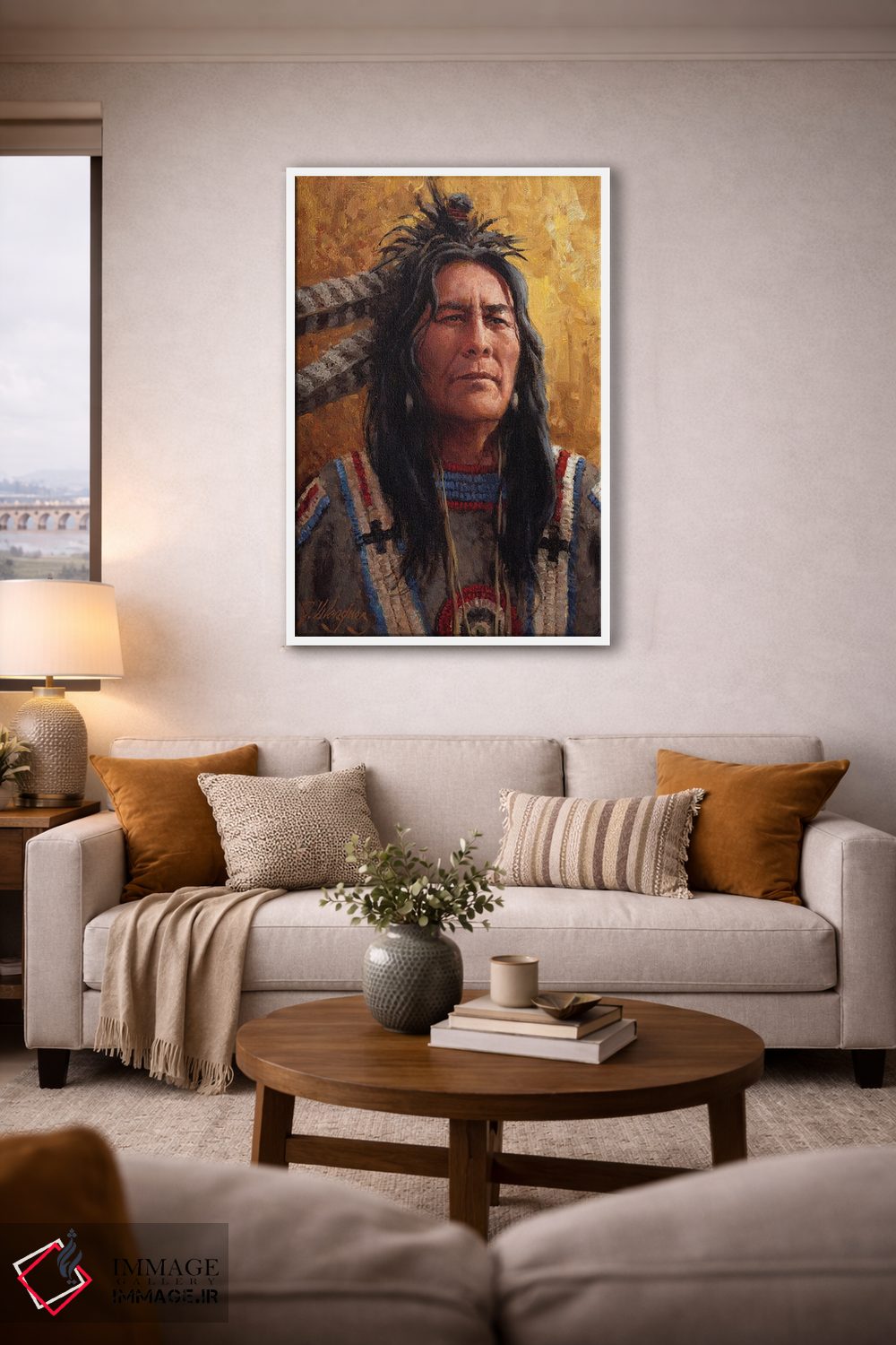 تابلو دکوراتیو حکمت جغد اثر جو ولاسکز - D2W