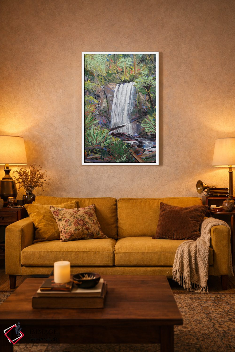 تابلو دکوراتیو آبشار هوپتون اثر جوزف ویلانوا - D1W