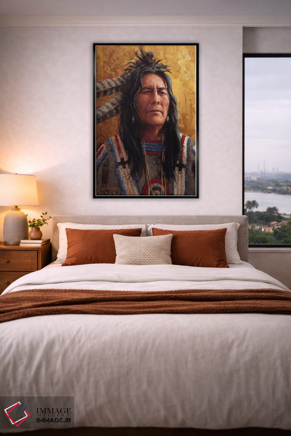 تابلو دکوراتیو حکمت جغد اثر جو ولاسکز - D4B