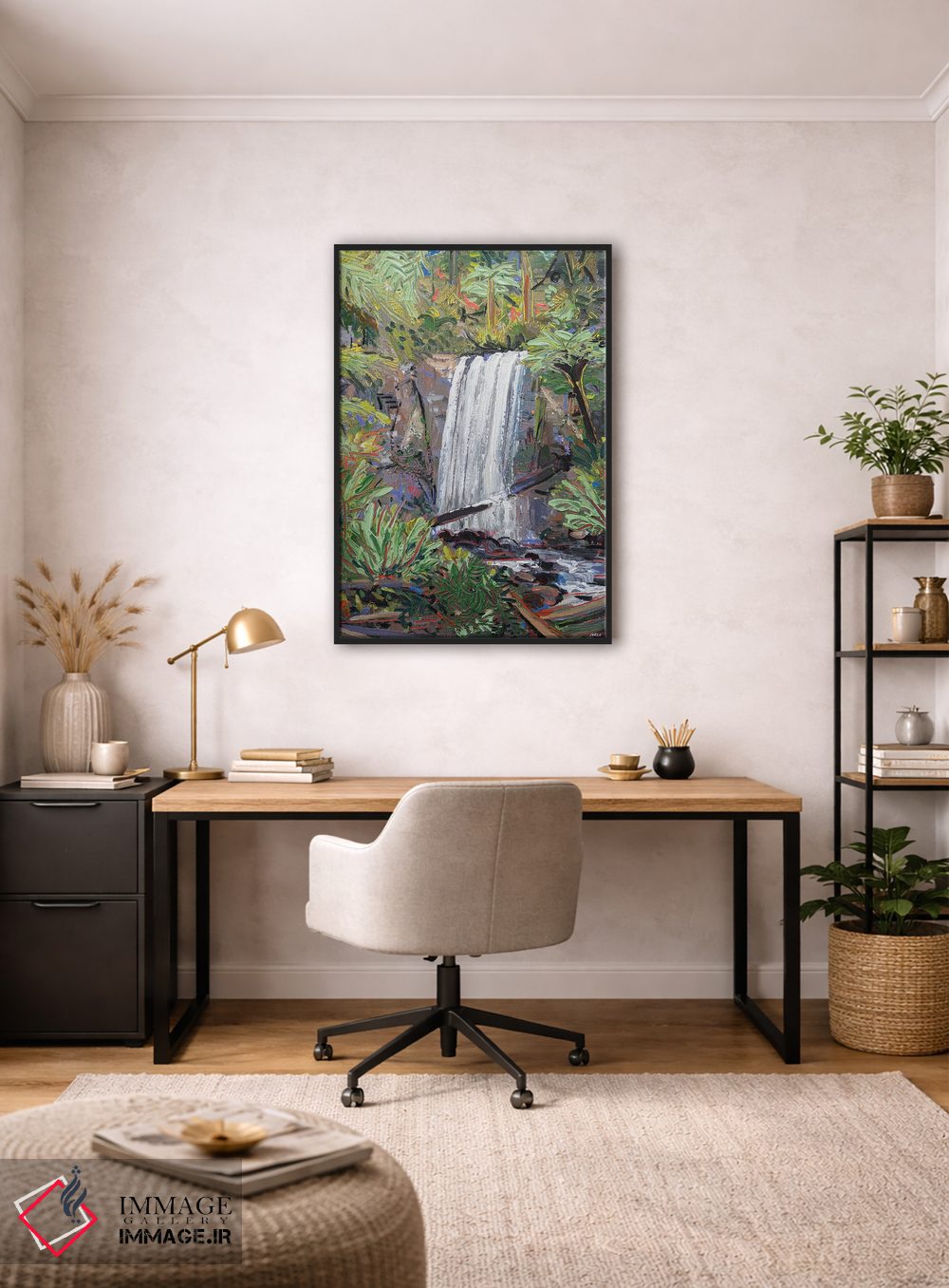 تابلو دکوراتیو آبشار هوپتون اثر جوزف ویلانوا - D4B