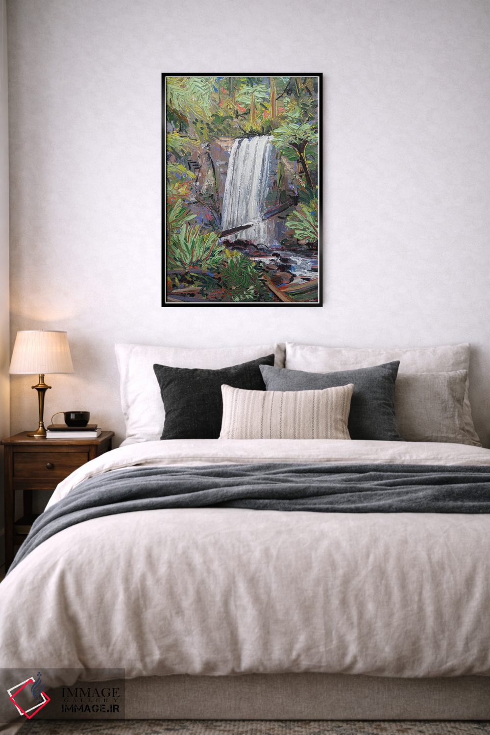 تابلو دکوراتیو آبشار هوپتون اثر جوزف ویلانوا - D6B