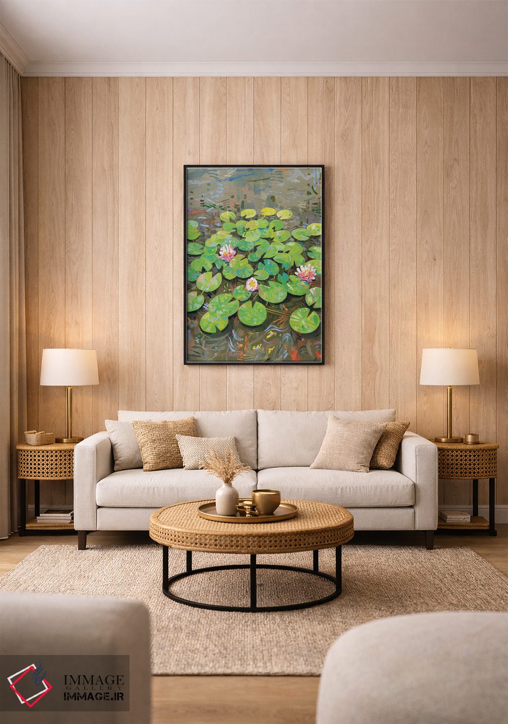 تابلو دکوراتیو برکه سوسن تاسمانی ۴۶ اثر جوزف ویلانوا - D1B