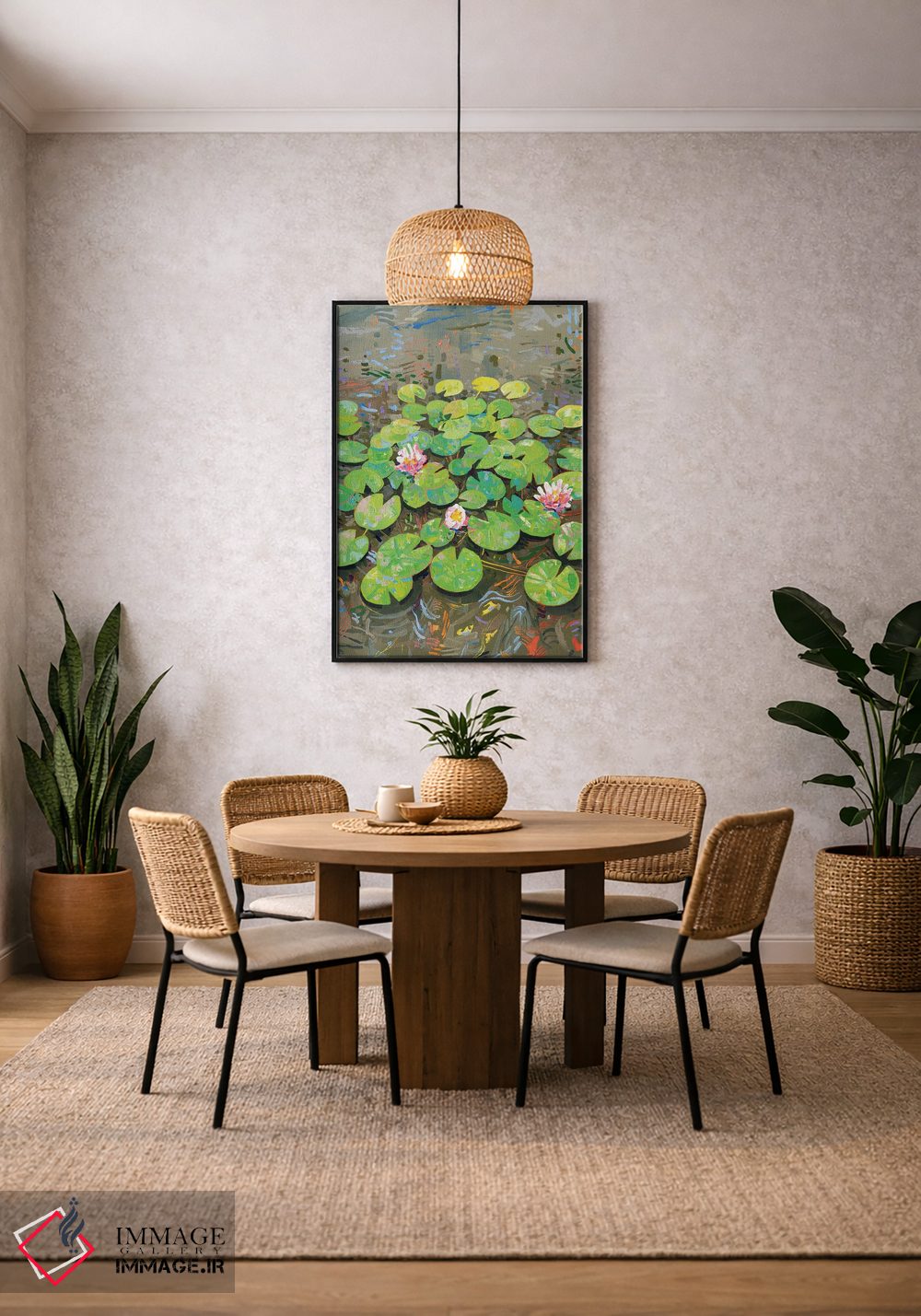 تابلو دکوراتیو برکه سوسن تاسمانی ۴۶ اثر جوزف ویلانوا - D3B