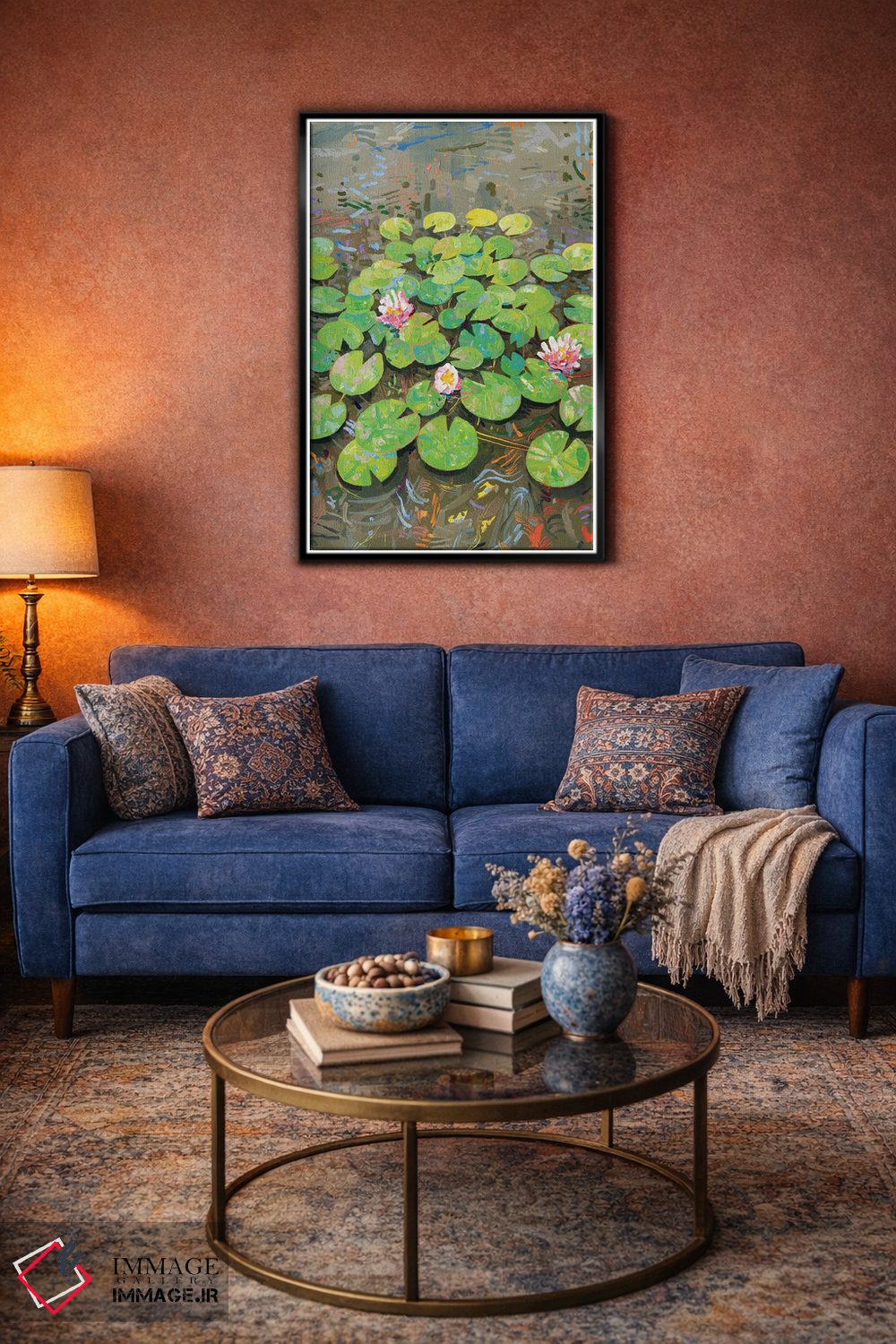 تابلو دکوراتیو برکه سوسن تاسمانی ۴۶ اثر جوزف ویلانوا - D4B