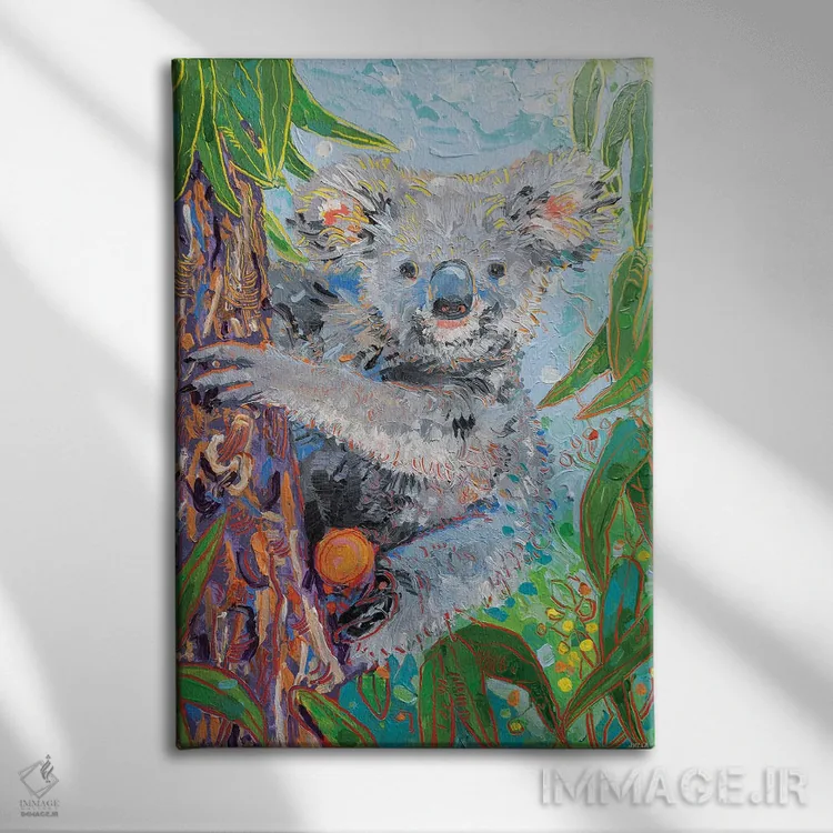 تابلو دکوراتیو کوالا اثر جوزف ویلانوا - نمای روبهرو روی دیوار