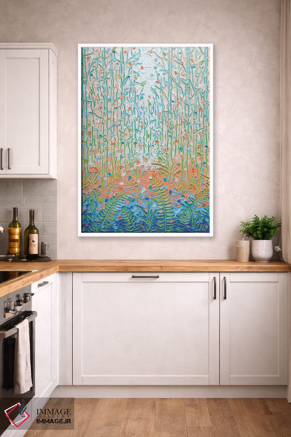 تابلو انتزاعی نور از میان بوته زار ۲۰ اثر جوزف ویلانوا - D3W