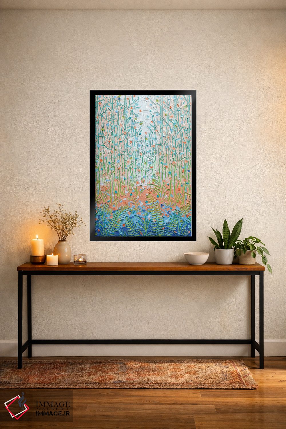 تابلو انتزاعی نور از میان بوته زار ۲۰ اثر جوزف ویلانوا - D5B