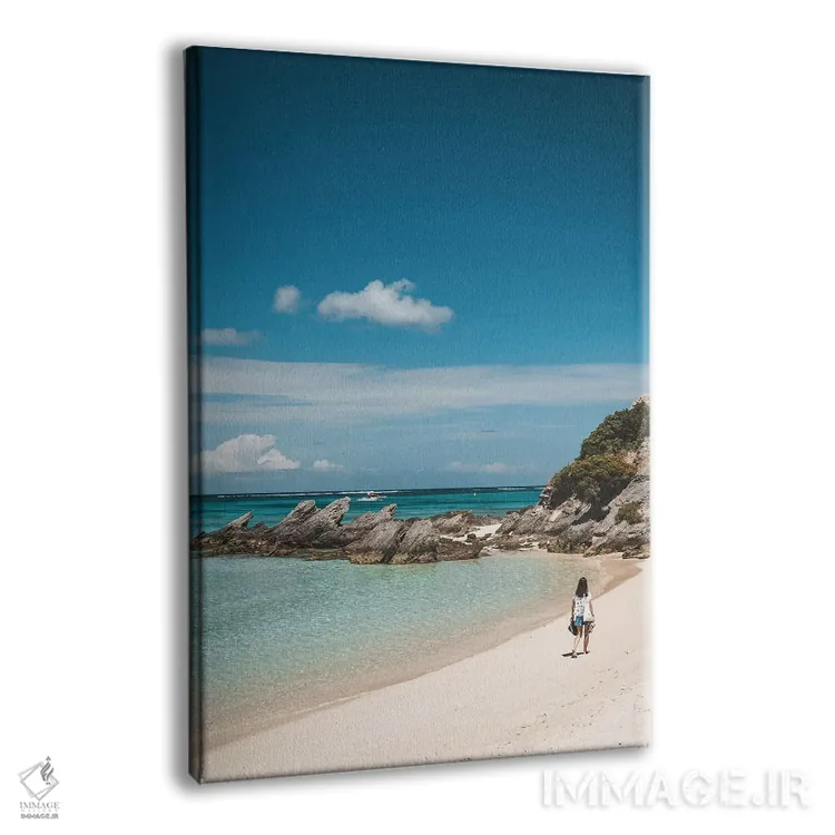 تابلو دکوراتیو خلیج ساحلی بهشتی اثر جیمز وودیکا - نمای پرسپکتیو محصول