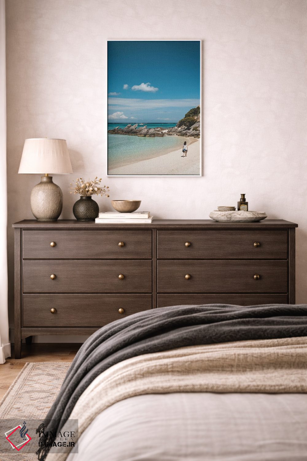 تابلو دکوراتیو خلیج ساحلی بهشتی اثر جیمز وودیکا - D2W