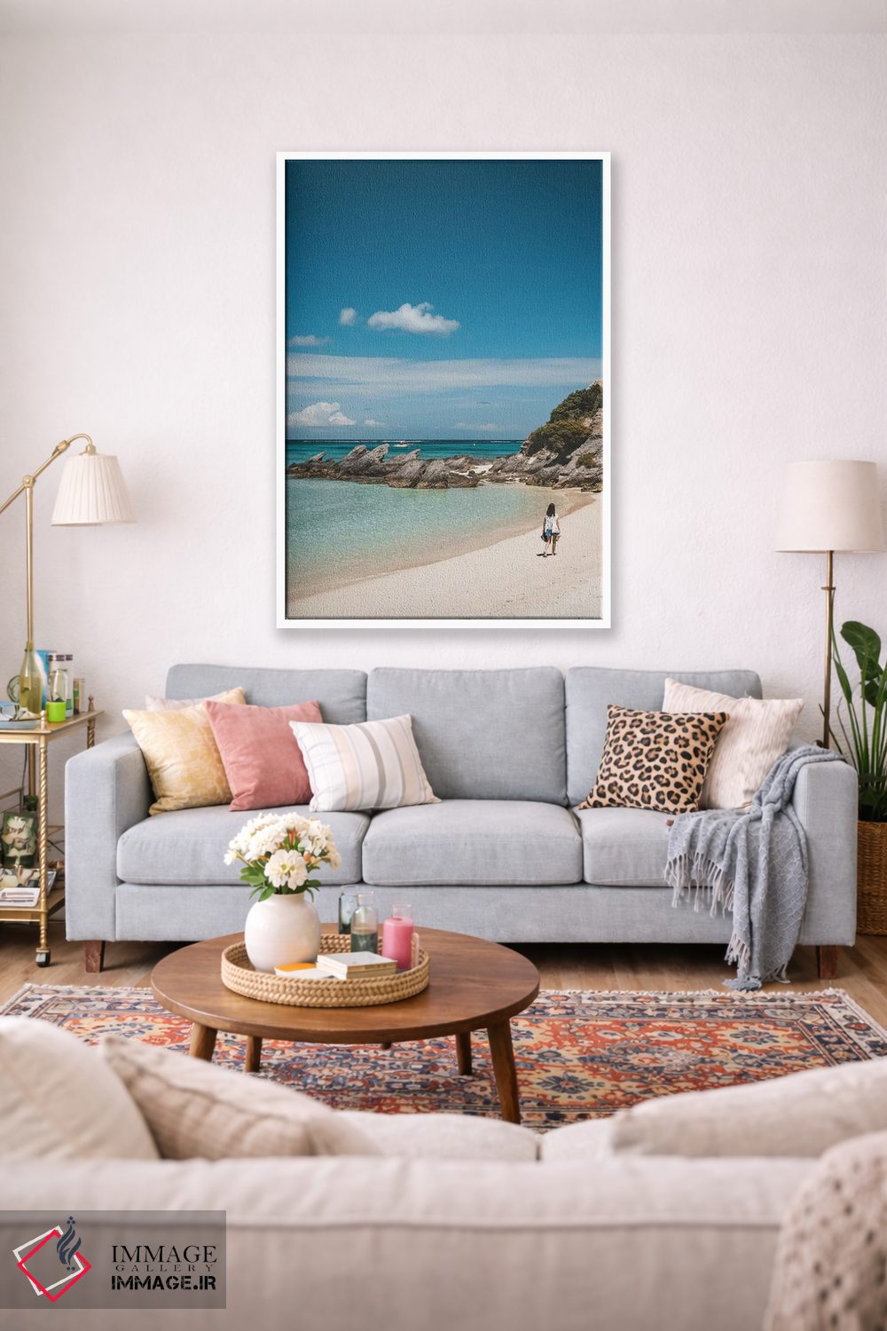 تابلو دکوراتیو خلیج ساحلی بهشتی اثر جیمز وودیکا - D1W