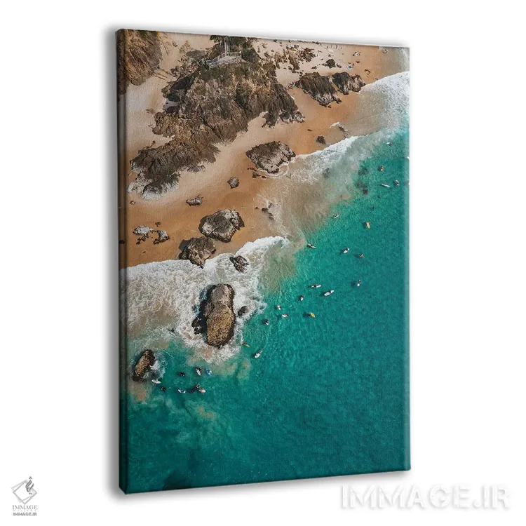 تابلو دکوراتیو موج سواران پوینت برک بایرون اثر جیمز وودیکا - نمای پرسپکتیو محصول