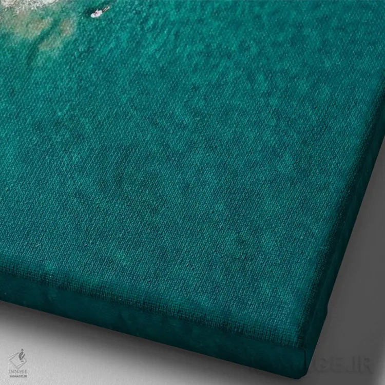 تابلو دکوراتیو موج سواران پوینت برک بایرون اثر جیمز وودیکا - نمای نزدیک بافت بوم