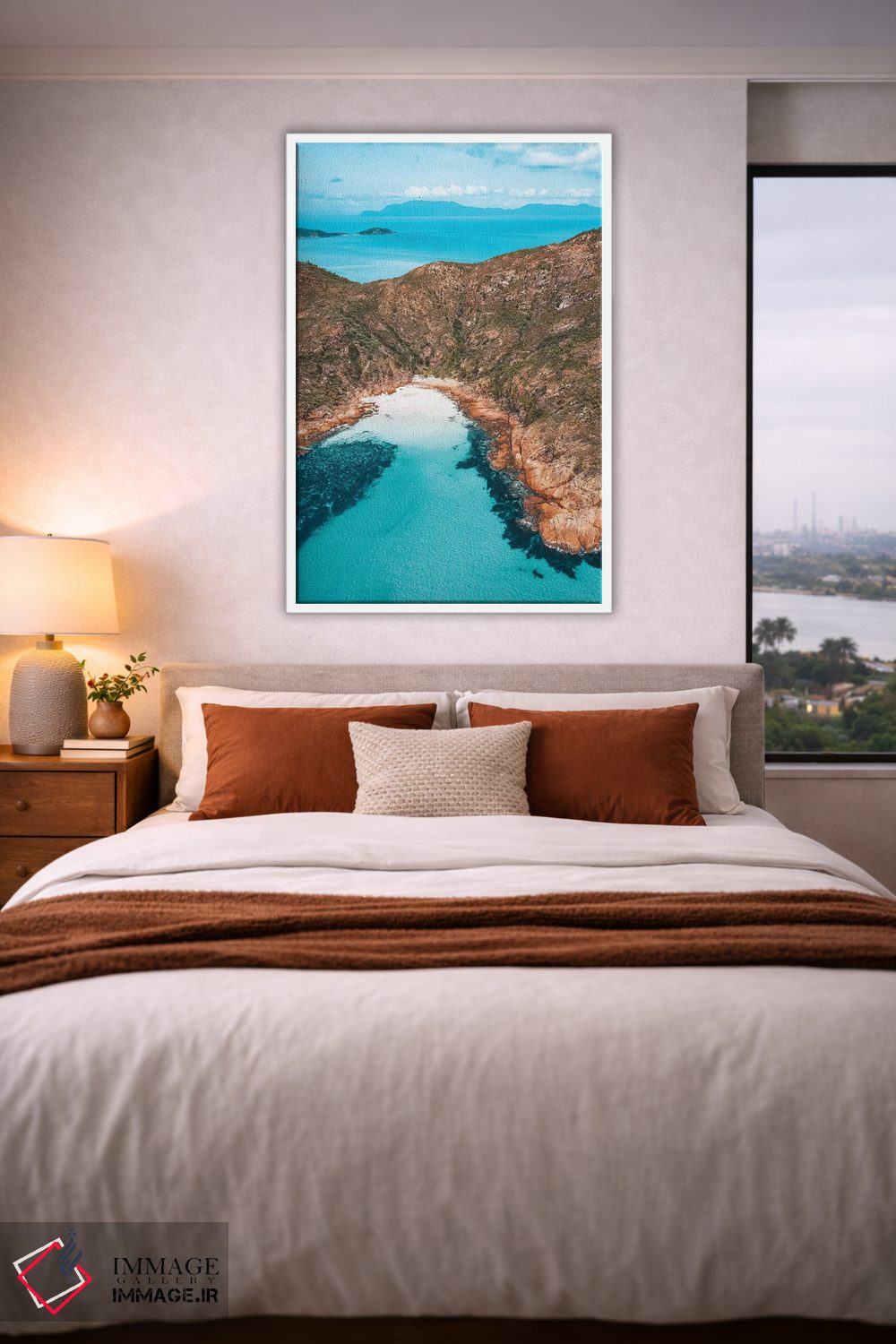 تابلو دکوراتیو خلیج جزیره دنج و خلوت اثر جیمز وودیکا - D4W