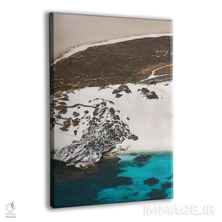 تابلو دکوراتیو رنگ های تپه های شنی ساحلی از نمای هوایی اثر جیمز وودیکا - نمای پرسپکتیو محصول