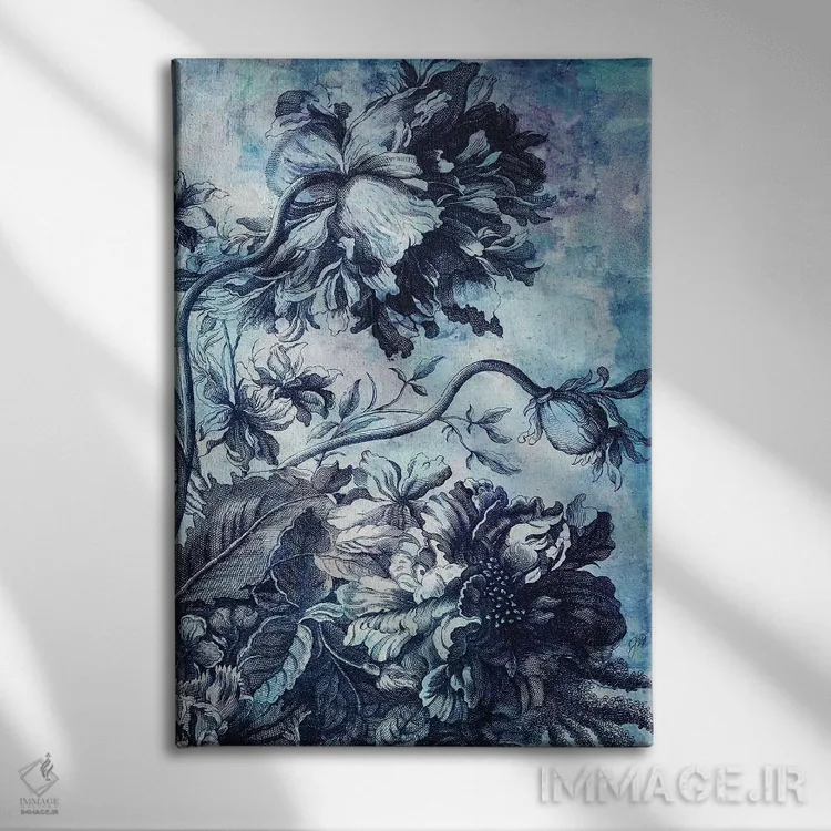 تابلو دکوراتیو شکوفه بوهمیا اثر جکی ون توبل - نمای روبهرو روی دیوار