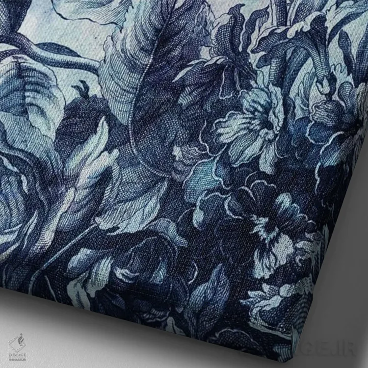 تابلو دکوراتیو شکوفه بوهمیا ۲ اثر جکی ون توبل - نمای نزدیک بافت بوم