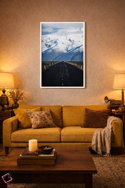 تابلو دکوراتیو جاده کوهستانی ایسلند اثر جیمز وودیکا - D3W