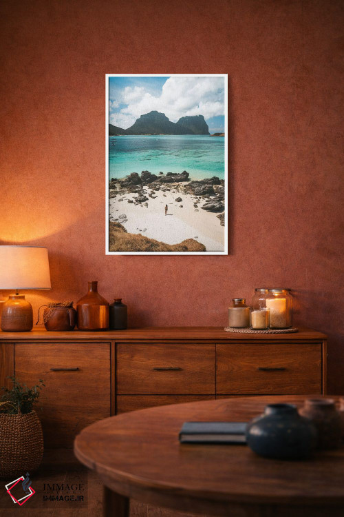 تابلو دکوراتیو دختر جزیره ای اثر جیمز وودیکا - D3W