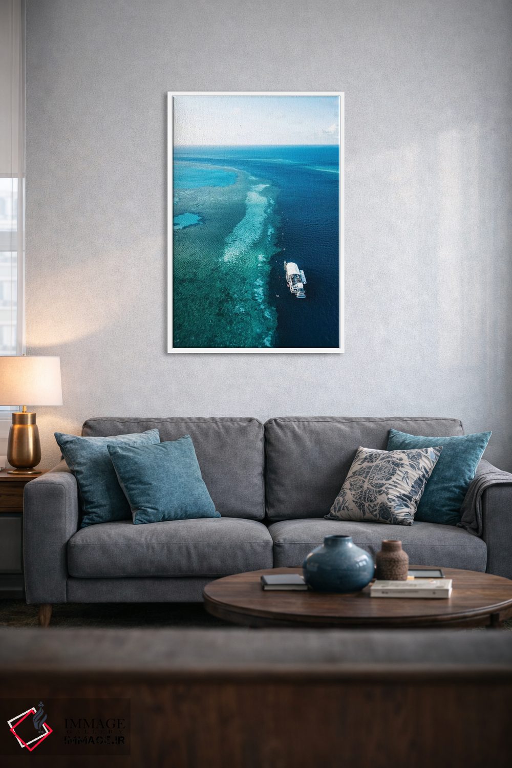 تابلو دکوراتیو پانتون دیواره بزرگ مرجانی اثر جیمز وودیکا - D4W