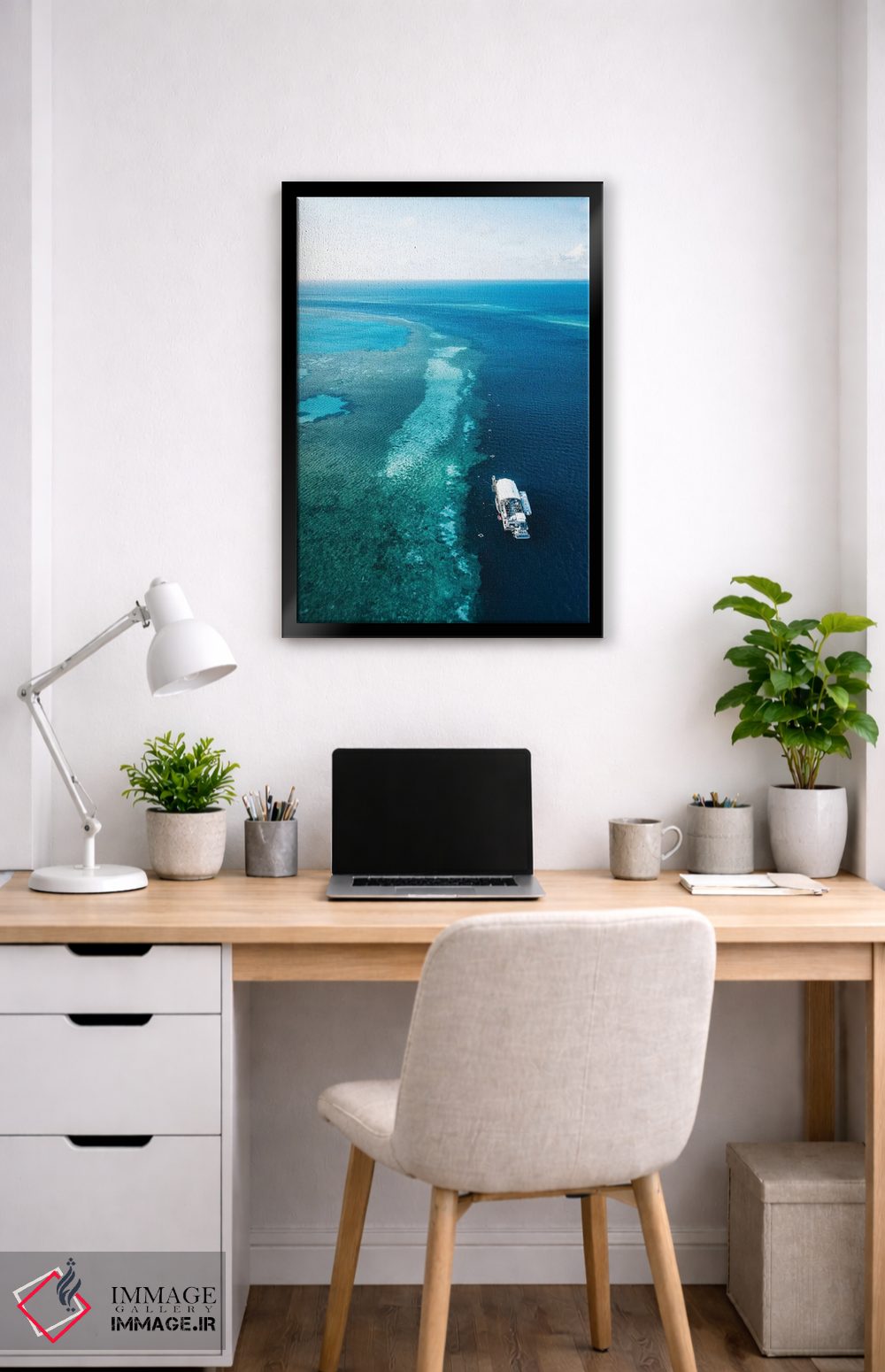 تابلو دکوراتیو پانتون دیواره بزرگ مرجانی اثر جیمز وودیکا - D5B