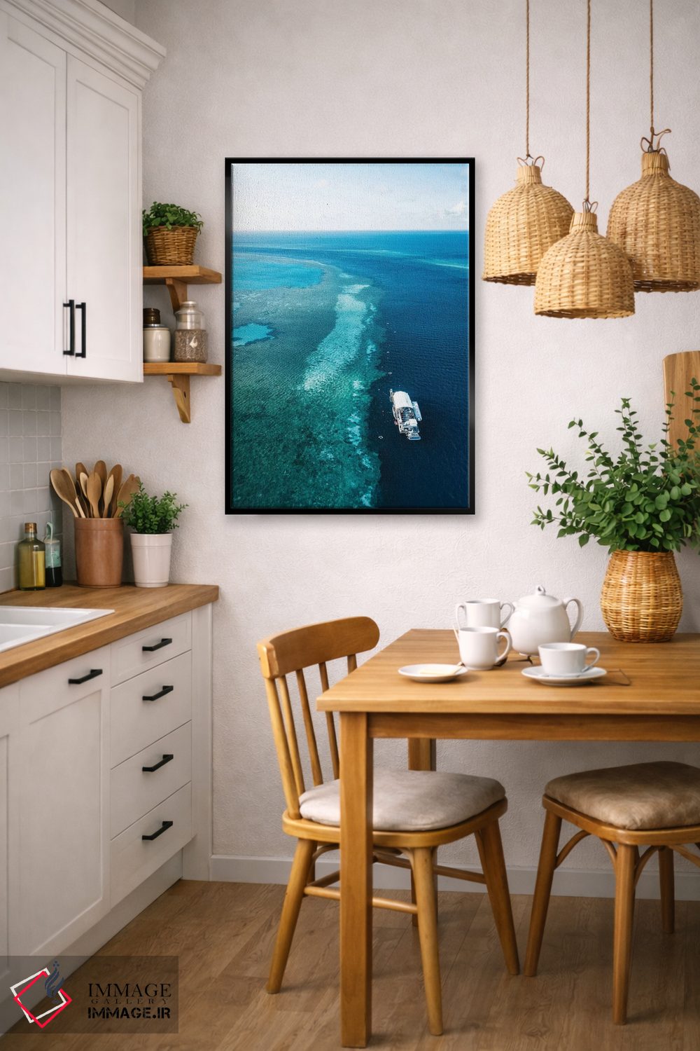 تابلو دکوراتیو پانتون دیواره بزرگ مرجانی اثر جیمز وودیکا - D6B