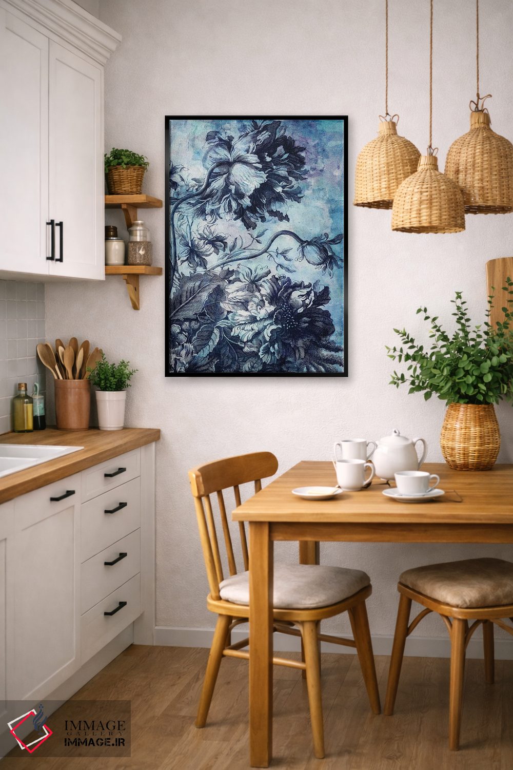 تابلو دکوراتیو شکوفه بوهمیا اثر جکی ون توبل - D6B