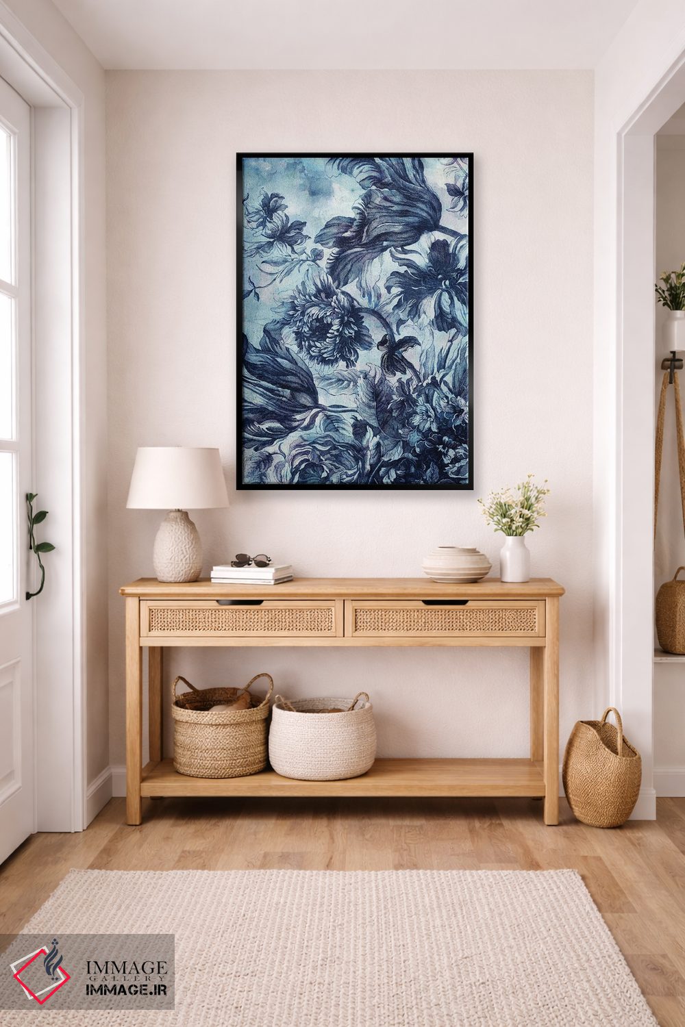 تابلو دکوراتیو شکوفه بوهمیا ۲ اثر جکی ون توبل - D6B