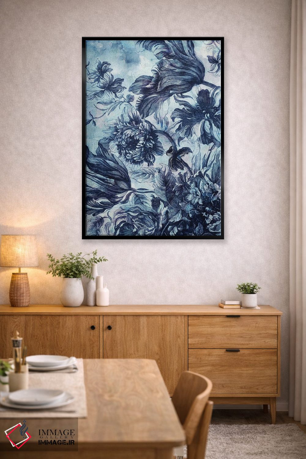 تابلو دکوراتیو شکوفه بوهمیا ۲ اثر جکی ون توبل - D5B