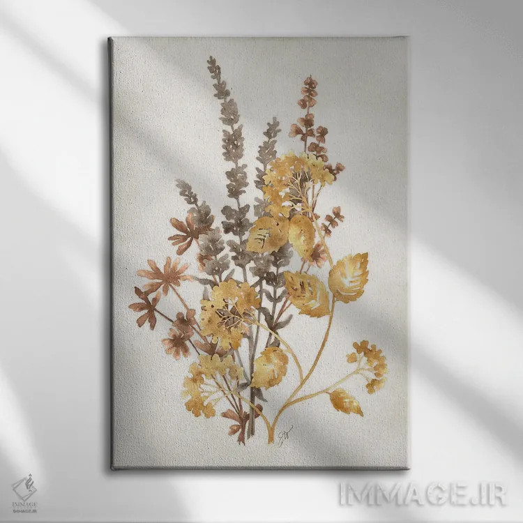 تابلو دکوراتیو سایه گیاهی ۱ اثر جکی ون توبل - نمای روبهرو روی دیوار
