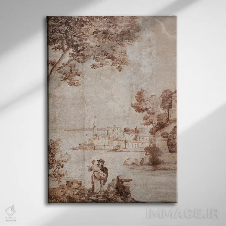 تابلو مدرن سبک ایتالیایی اثر جکی ون توبل - نمای روبهرو روی دیوار