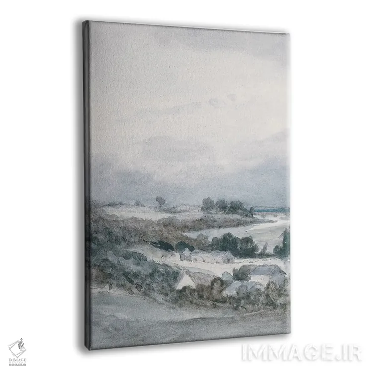 تابلو انتزاعی مه صبحگاهی I اثر جکی ون توبل - نمای پرسپکتیو محصول