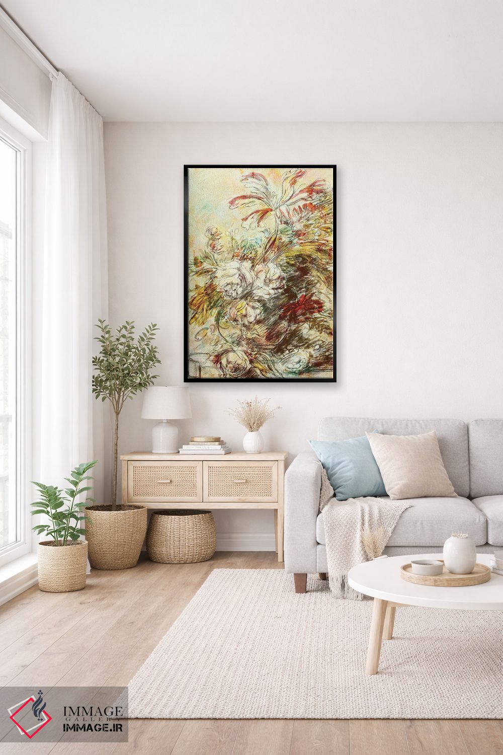 تابلو انتزاعی آبستره هلندی اثر جکی ون توبل - D5B