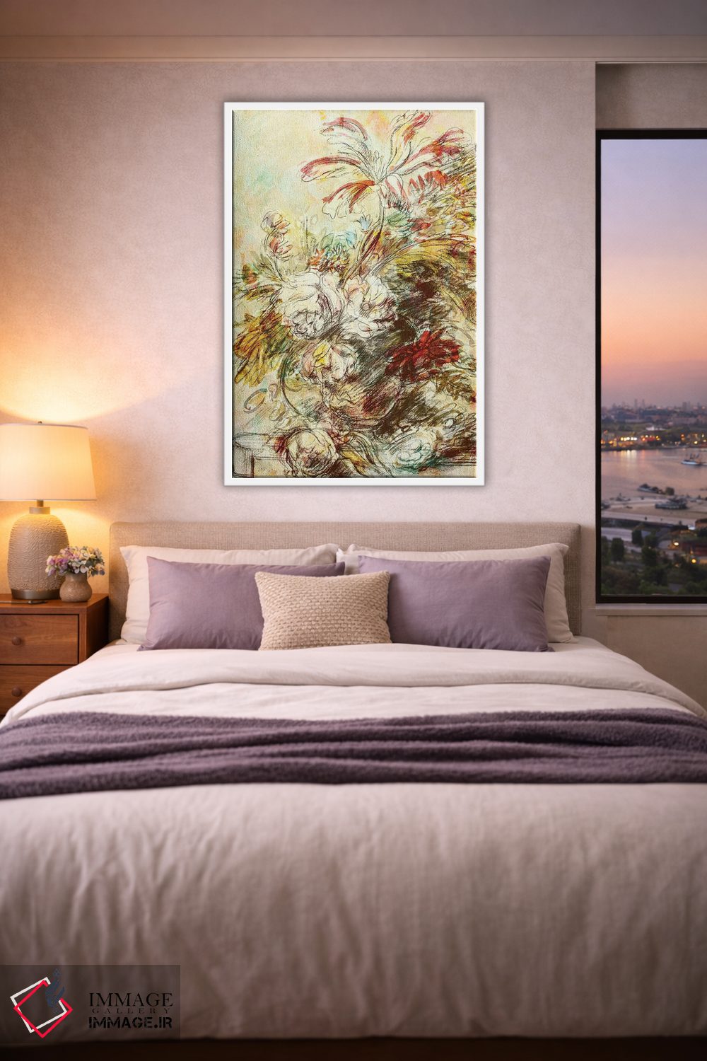 تابلو انتزاعی آبستره هلندی اثر جکی ون توبل - D4W