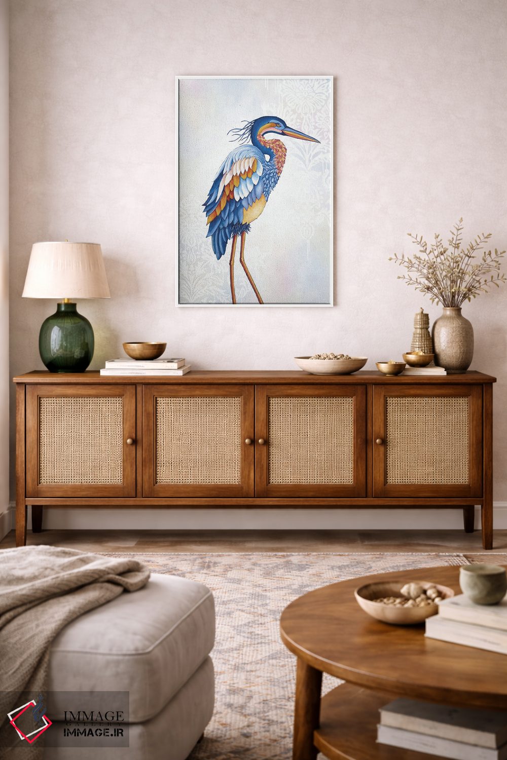 تابلو دکوراتیو حواصیل اثر جکی ون توبل - D2W