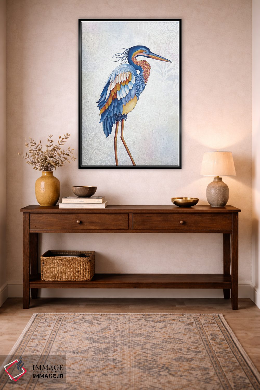 تابلو دکوراتیو حواصیل اثر جکی ون توبل - D5B