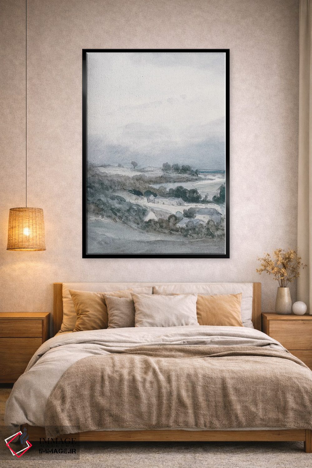 تابلو انتزاعی مه صبحگاهی I اثر جکی ون توبل - D2B