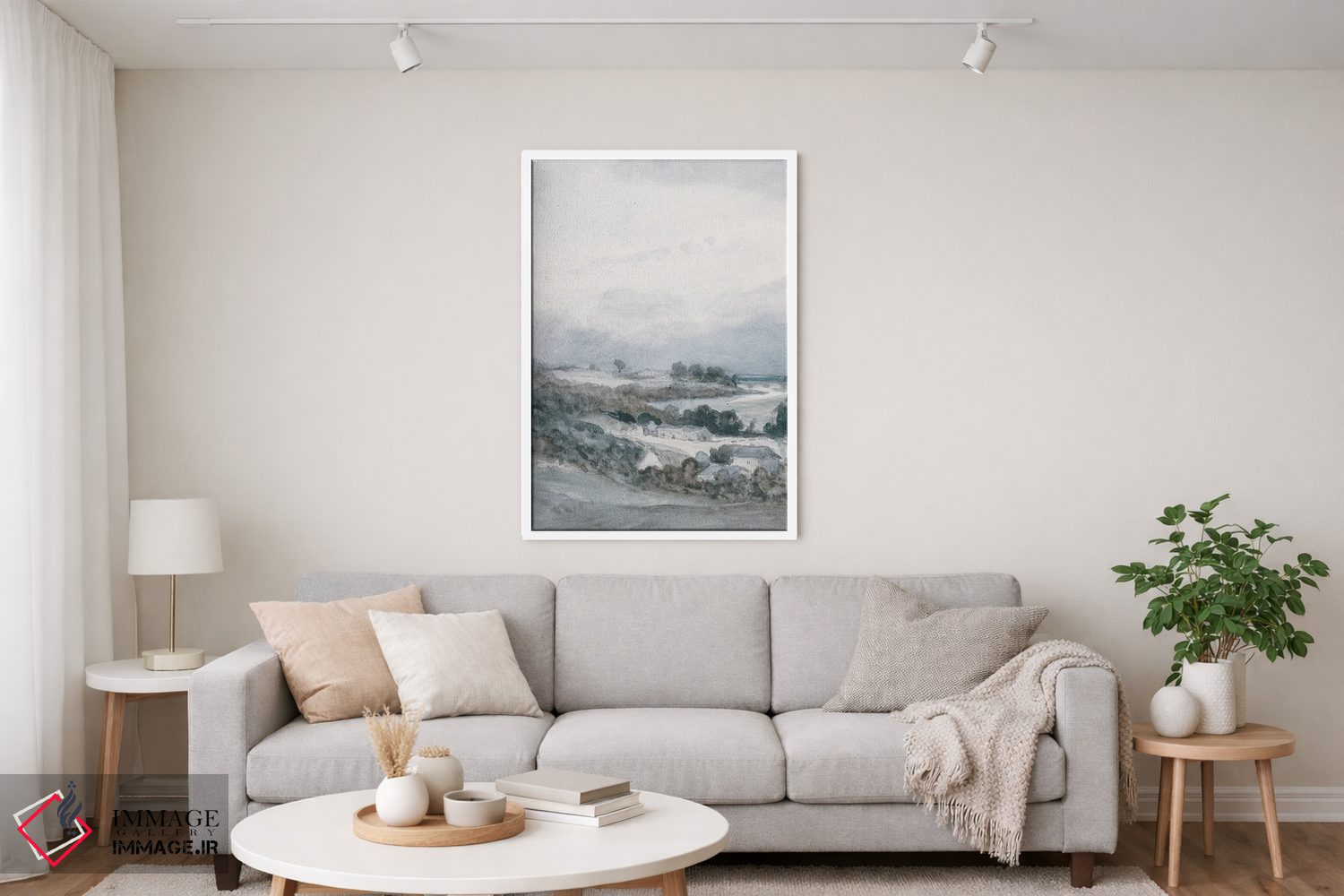 تابلو انتزاعی مه صبحگاهی I اثر جکی ون توبل - D3W