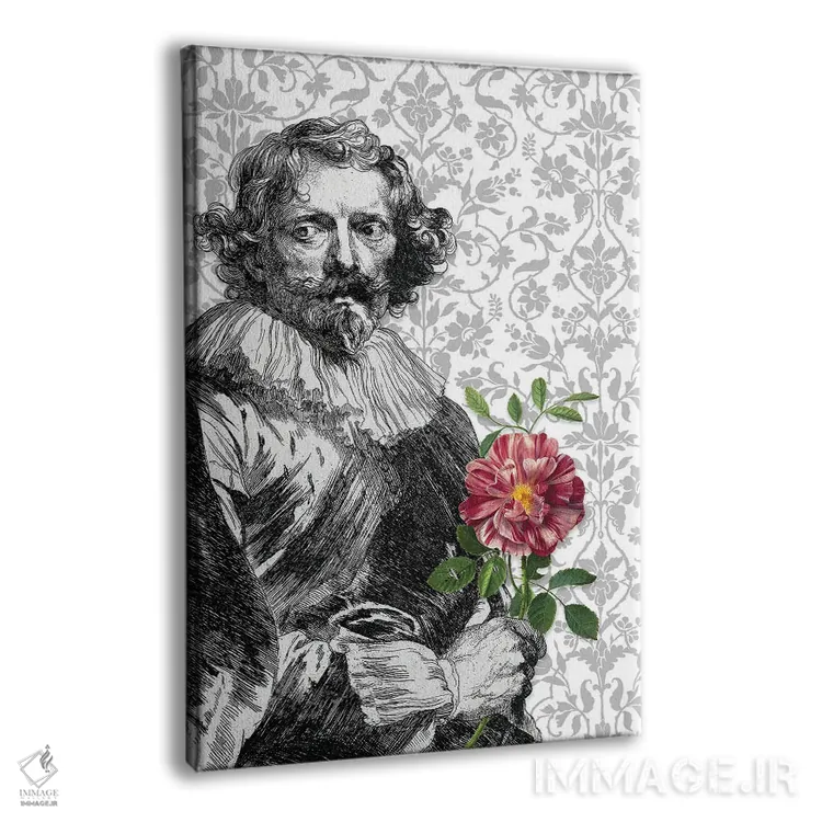 تابلو دکوراتیو رمانتیک اثر جکی ون توبل - نمای پرسپکتیو محصول