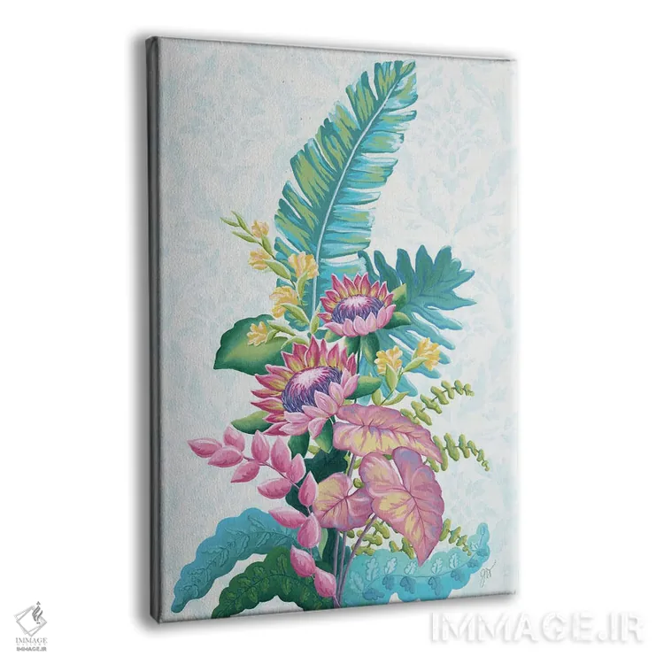 تابلو دکوراتیو تروپیکانا I اثر جکی ون توبل - نمای پرسپکتیو محصول