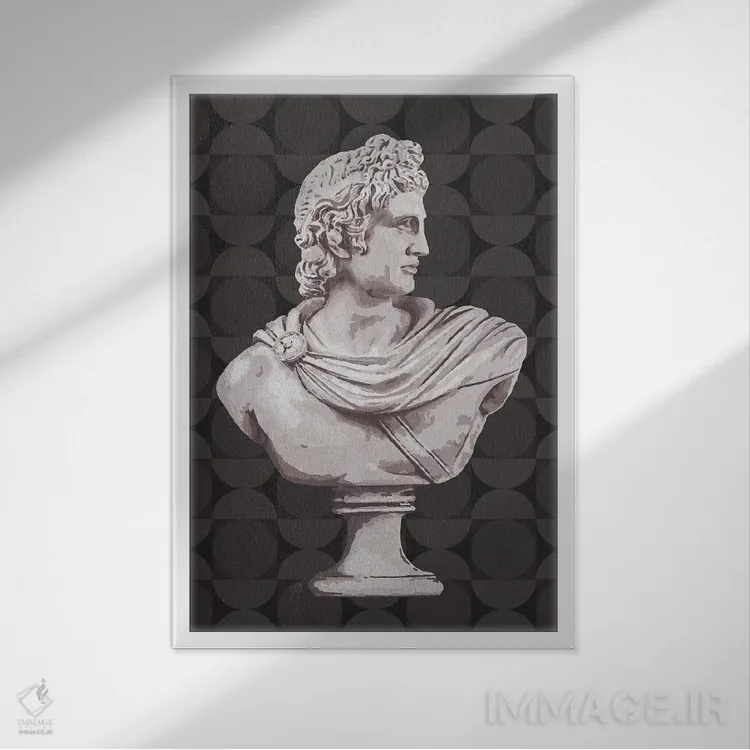 تابلو دکوراتیو روم قدیمی II B2 اثر جکی ون توبل - نمای قابدار سفید