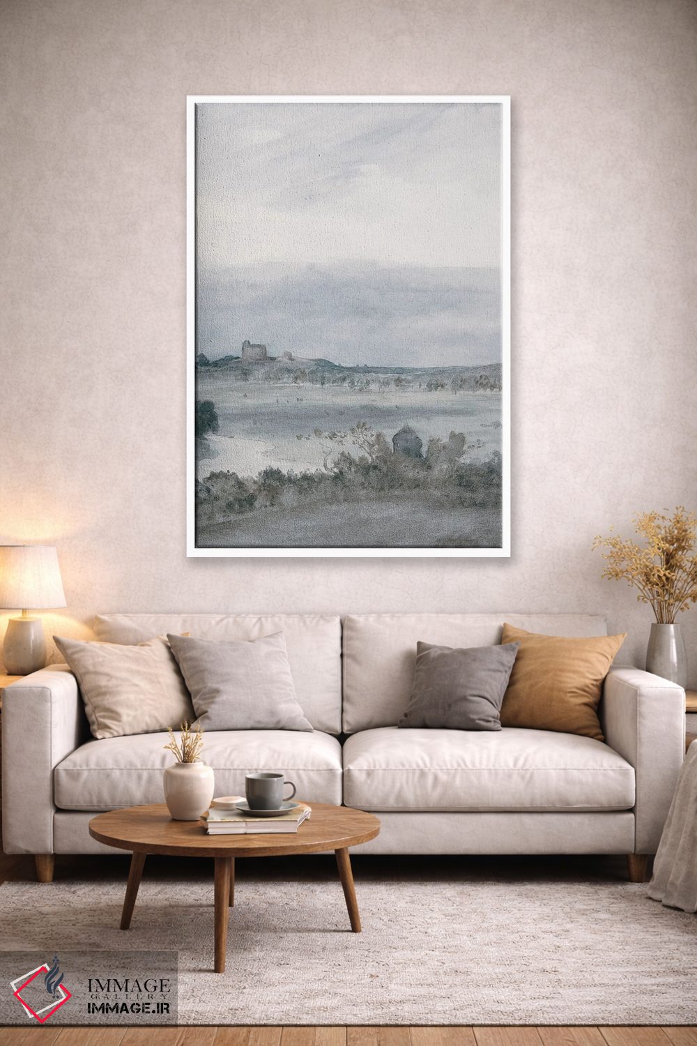 تابلو انتزاعی مه صبحگاهی II اثر جکی ون توبل - D2W