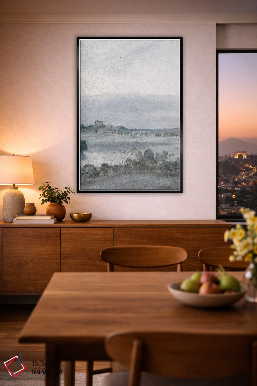 تابلو انتزاعی مه صبحگاهی II اثر جکی ون توبل - D4B