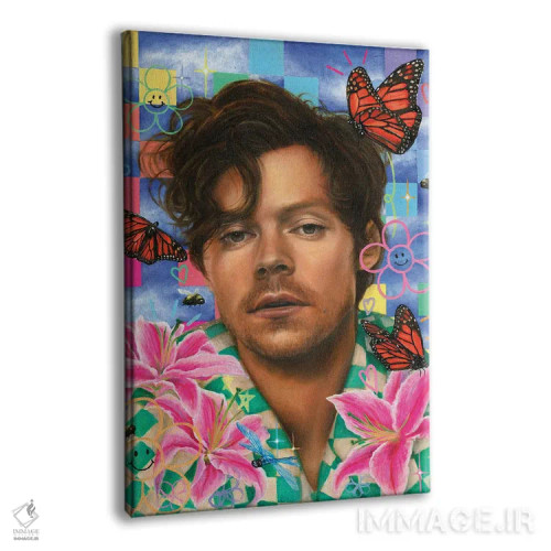 تابلو دکوراتیو هری استایلز اثر جناویو لویی - نمای پرسپکتیو محصول