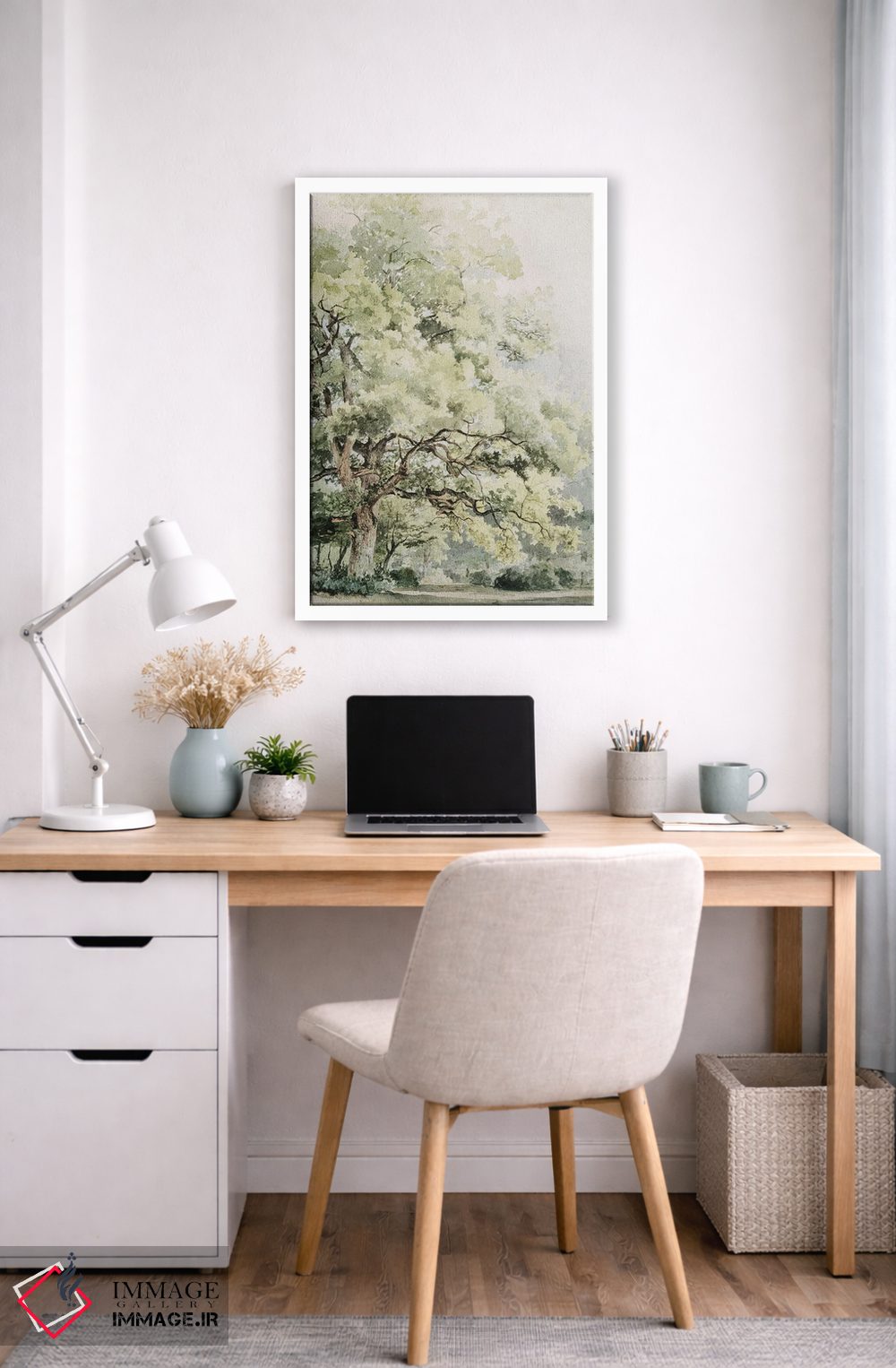 تابلو دکوراتیو درخت بلوط اثر جکی ون توبل - D6W