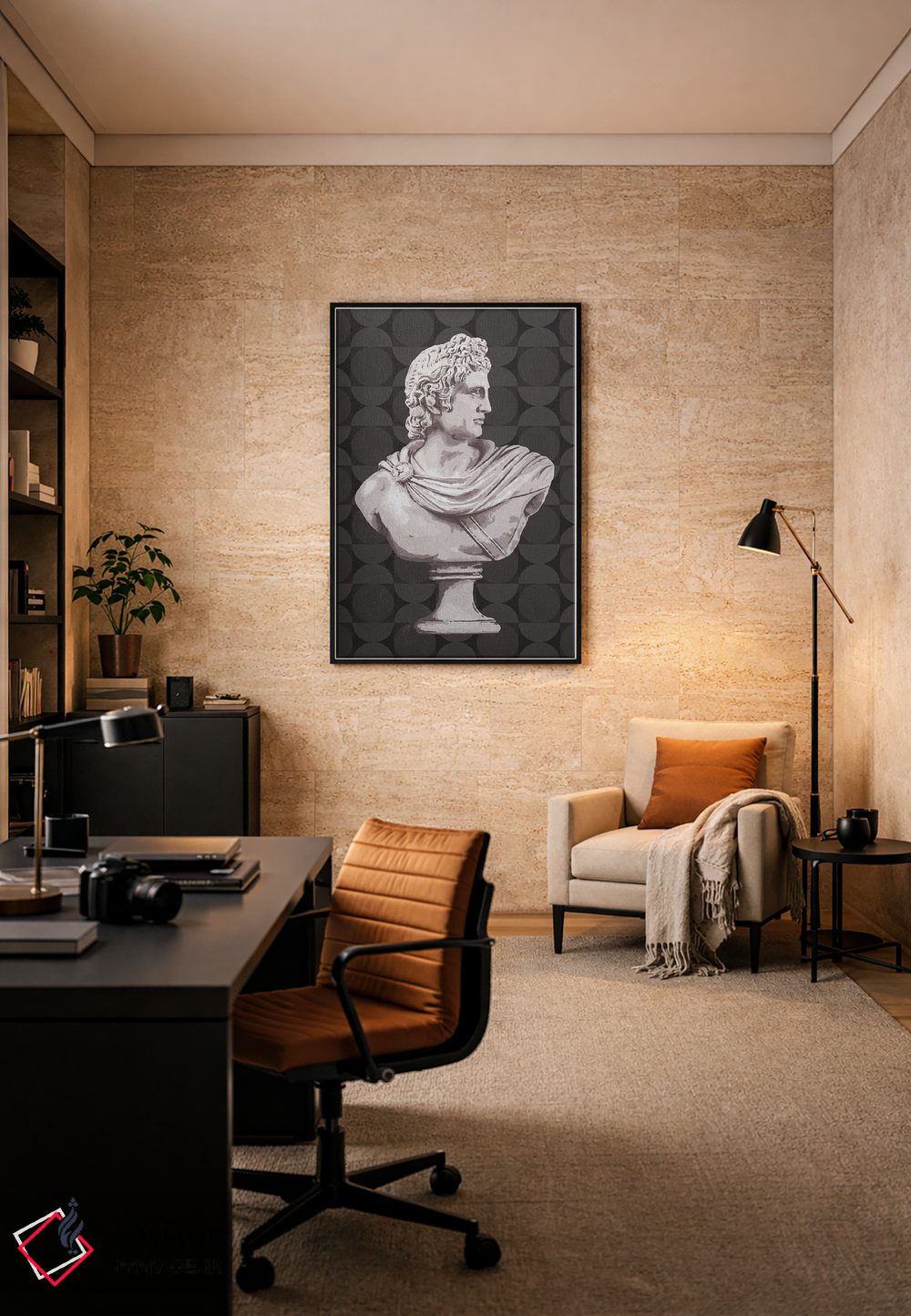 تابلو دکوراتیو روم قدیمی II B2 اثر جکی ون توبل - D6B