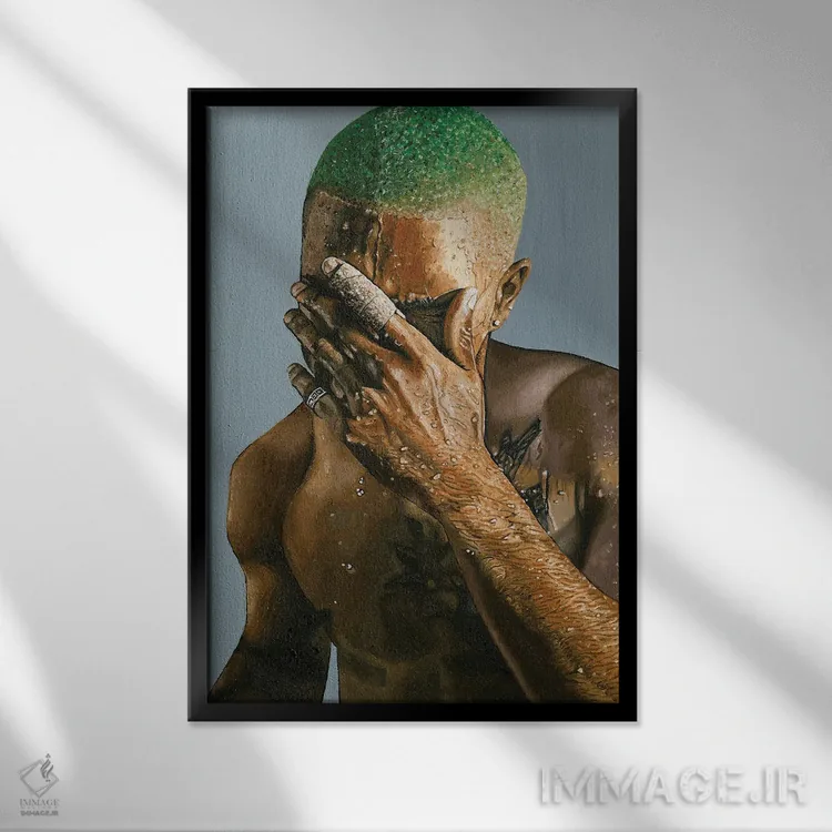 تابلو دکوراتیو فرانک اثر جناویو لویی - نمای قابدار مشکی