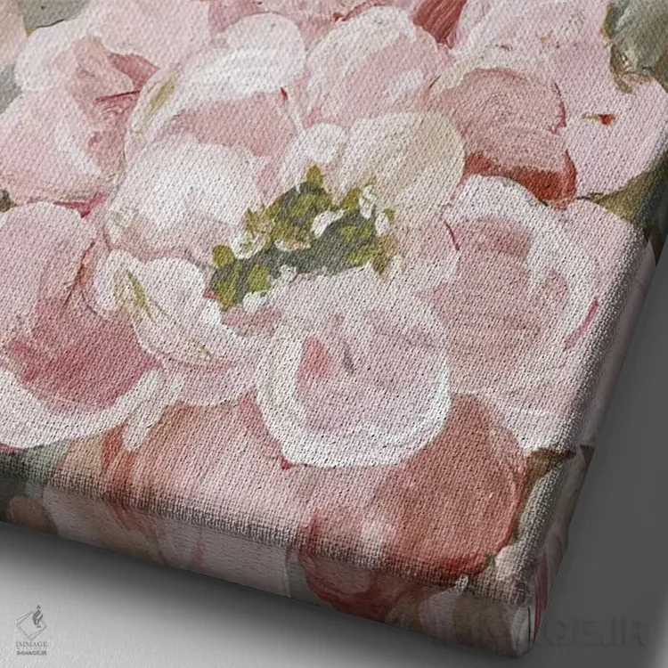 تابلو مدرن آوریل در پاریس II اثر جکی ون توبل - نمای نزدیک بافت بوم