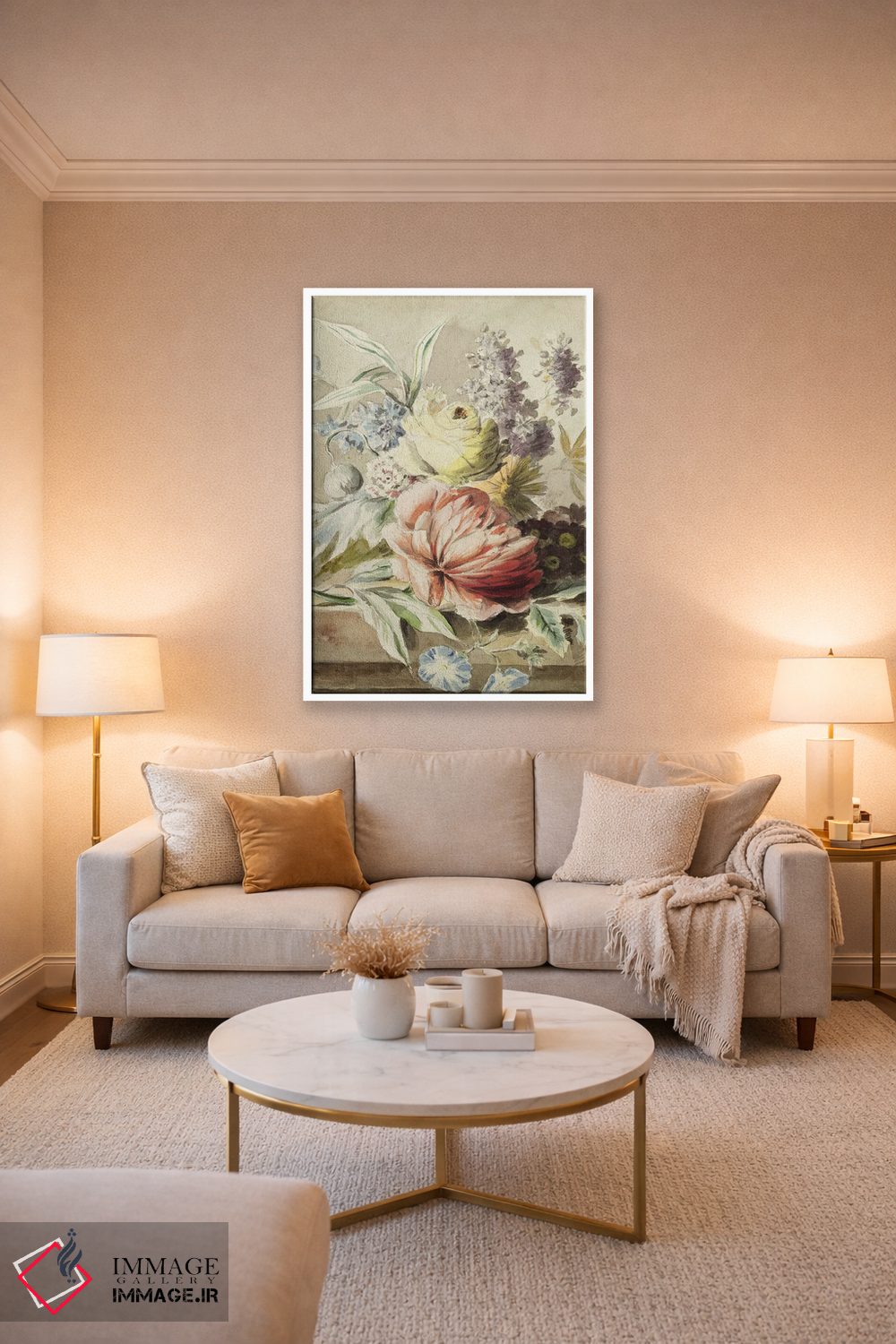 تابلو مدرن گل فروش اثر جکی ون توبل - D4W